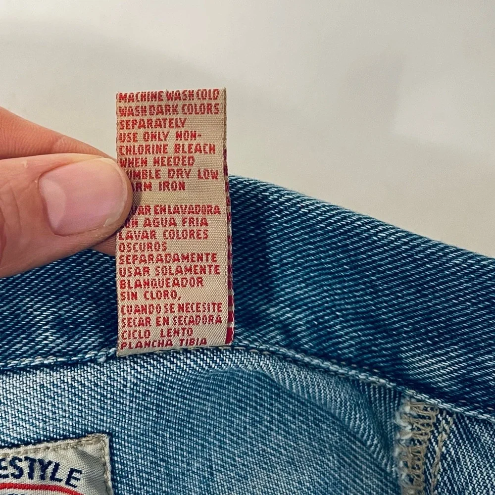 Vintage Cropped Denim Vest KiKoMo Star Sun Embroidery Small - Picture 7 of 7